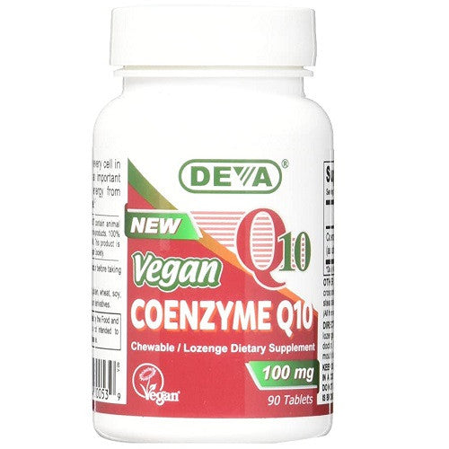 Deva Nutrition Vegan Vitamins Coenzyme Q10 100mg Tablets, 90 Ea
